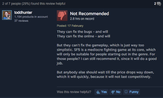 Illustration for article titled Street Fighter V, As Told by Steam Reviews